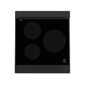 ZLINE 24 in. 2.8 cu. ft. Legacy Induction Range with 4 Element Cooktop and Electric Oven in Black Stainless Steel, Open Box-Great Condition