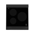 ZLINE 24 in. 2.8 cu. ft. Legacy Induction Range with 4 Element Cooktop and Electric Oven in Black Stainless Steel, Open Box-Good Condition