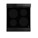 ZLINE 24 in. 2.8 cu. ft. Legacy Induction Range with 4 Element Cooktop and Electric Oven in Black Stainless Steel, Open Box-Great Condition