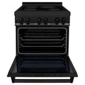 ZLINE 30 in. 4.0 cu. ft. Legacy Induction Range with 4 Element Cooktop and Electric Oven in Black Stainless Steel, Open Box-Good Condition