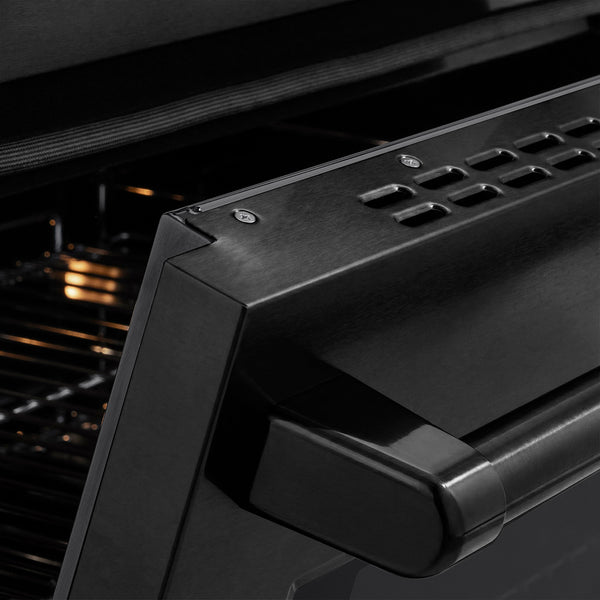 ZLINE 30 in. 4.2 cu. ft. Paramount Induction Range with 4 Element Cooktop and Electric Convection Oven in Black Stainless Steel (SINRB-30)