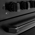 ZLINE 30 in. 4.2 cu. ft. Paramount Induction Range with 4 Element Cooktop and Electric Convection Oven in Black Stainless Steel, Open Box-Good Condition