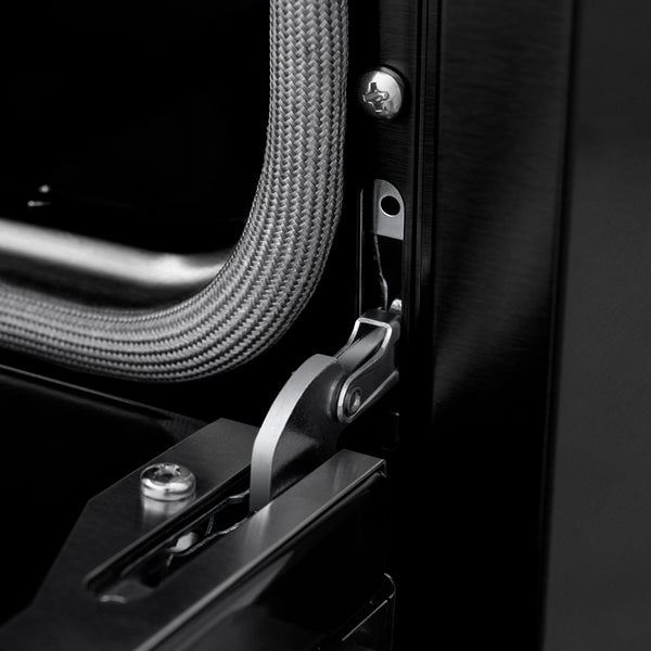 ZLINE Autograph Edition 30 in. 4.2 cu. ft. Paramount Induction Range with 4 Element Cooktop and Electric Convection Oven in Black Stainless Steel with Champagne Bronze Accents (SINRBZ-30-CB)