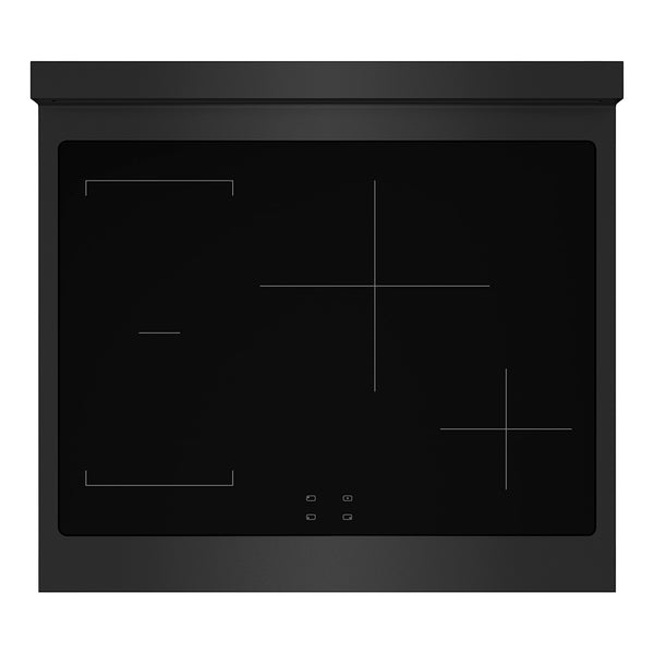 ZLINE Autograph Edition 30 in. 4.2 cu. ft. Paramount Induction Range with 4 Element Cooktop and Electric Convection Oven in Black Stainless Steel with Polished Gold Accents (SINRBZ-30-G)