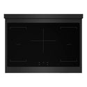 ZLINE Autograph Edition 36 in. 5.2 cu. ft. Paramount Induction Range with 5 Element Cooktop and Electric Convection Oven in Black Stainless Steel with Polished Gold Accents, Open Box-Good Condition