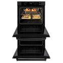 ZLINE 30 in. Professional True Convection Double Wall Oven with Air Fry and Self Clean in Black Stainless Steel, Open Box-Good Condition