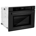 ZLINE 30 in. Professional True Convection Single Wall Oven with Air Fry and Self Clean in Black Stainless Steel (WASB-30)