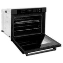 ZLINE 30 in. Professional True Convection Single Wall Oven with Air Fry and Self Clean in Black Stainless Steel, Open Box-Good Condition