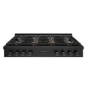 ZLINE 48 in. Paramount Gas Rangetop with 8 Burner DuoPro™ Cooktop in Black Stainless Steel, Open Box-Great Condition
