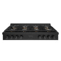 ZLINE 48 in. Paramount Gas Rangetop with 8 Burner DuoPro™ Cooktop in Black Stainless Steel, Open Box-Good Condition