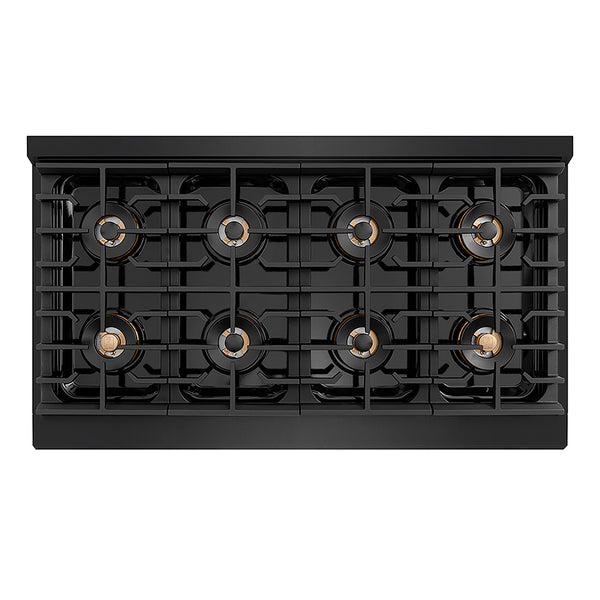 ZLINE 48 in. Paramount Gas Rangetop with 8 Burner DuoPro™ Cooktop in Black Stainless Steel, Open Box-Great Condition
