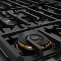 ZLINE 48 in. 6.7 cu. ft. Paramount Double Oven Dual Fuel Range with 8 Burner Gas Cooktop in Black Satin Stainless Steel, Open Box-Great Condition