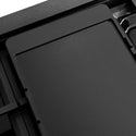 ZLINE Autograph Edition 48 in. 6.7 cu. ft. Paramount Dual Fuel Range with 8 Burner DuoPro™ Cooktop and Dual Ovens in Black Satin Stainless Steel and Champagne Bronze Accents, Open Box-Great Condition