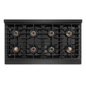 ZLINE 48 in. 6.7 cu. ft. Paramount Dual Fuel Range with 8 Burner DuoPro™ Cooktop and Dual Ovens in Black Satin Stainless Steel, Open Box-Great Condition