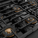 ZLINE 36 in. 5.2 cu. ft. Paramount Dual Fuel Range with 6 Burner DuoPro™ Cooktop and Electric Convection Oven in Black Satin Stainless Steel, Open Box-Great Condition