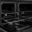ZLINE 48 in. 6.7 cu. ft. Paramount Dual Fuel Range with 8 Burner DuoPro™ Cooktop and Dual Ovens in Black Satin Stainless Steel, Open Box-Great Condition