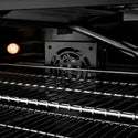 ZLINE Autograph Edition 36 in. 5.2 cu. ft. Paramount Gas Range with 6 Burner Cooktop and Convection Gas Oven in Black Satin Stainless Steel and Polished Gold Accents, Open Box-Good Condition