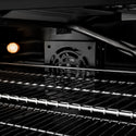 ZLINE Designer Collection 30 in. 4.2 cu. ft. Paramount Gas Range with 4 Burner DuoPro™ Cooktop and Convection Gas Oven in Black Satin Stainless Steel with Matte Black and Champagne Bronze Accents, Open Box-Great Condition