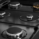 ZLINE 36 in. Paramount Gas Rangetop with 6 Burners and Porcelain Cooktop in Black Satin Stainless Steel, Open Box-Great Condition