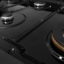 ZLINE 48 in. Paramount Gas Rangetop with 8 Burners and Porcelain Cooktop in Black Satin Stainless Steel, Open Box-Great Condition
