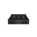 ZLINE 30 in. Paramount Gas Rangetop with 4 Burner DuoPro™ Cooktop in Black Satin Stainless Steel, Open Box-Great Condition