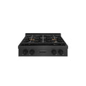 ZLINE 30 in. Paramount Gas Rangetop with 4 Burner DuoPro™ Cooktop in Black Satin Stainless Steel, Open Box-Good Condition