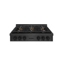 ZLINE 36 in. Paramount Gas Rangetop with 6 Burner DuoPro™ Cooktop in Black Satin Stainless Steel (PSRTBS-36)