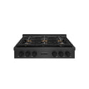ZLINE 36 in. Paramount Gas Rangetop with 6 Burner DuoPro™ Cooktop in Black Satin Stainless Steel, Open Box-Good Condition