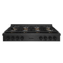 ZLINE 48 in. Paramount Gas Rangetop with 8 Burner DuoPro™ Cooktop in Black Satin Stainless Steel (PSRTBS-48)