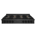 ZLINE 48 in. Paramount Gas Rangetop with 8 Burner DuoPro™ Cooktop in Black Satin Stainless Steel, Open Box-Great Condition