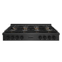 ZLINE 48 in. Paramount Gas Rangetop with 8 Burner DuoPro™ Cooktop in Black Satin Stainless Steel, Open Box-Good Condition