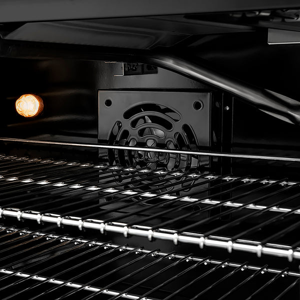 ZLINE Autograph Edition 48 in. 6.7 cu. ft. Paramount Gas Range with 8 Burner DuoPro™ Cooktop and Dual Ovens in Black Stainless Steel with Champagne Bronze Helix Handles and Accents (PSGRBZ-48-KCB)
