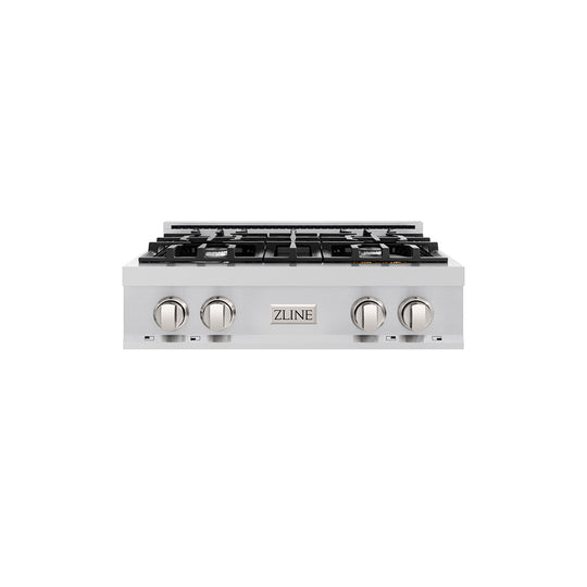 ZLINE 30 in. Legacy Gas Rangetop with 4 Burners and Porcelain Cooktop in Stainless Steel (RT30)