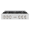 ZLINE 36 in. Legacy Gas Rangetop with 6 Burners and Porcelain Cooktop in Satin Stainless Steel (RTS-36)