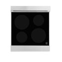 ZLINE 24 in. 2.8 cu. ft. Legacy Induction Range with 4 Element Cooktop and Electric Oven in Satin Stainless Steel and Black Matte Door, Open Box-Great Condition