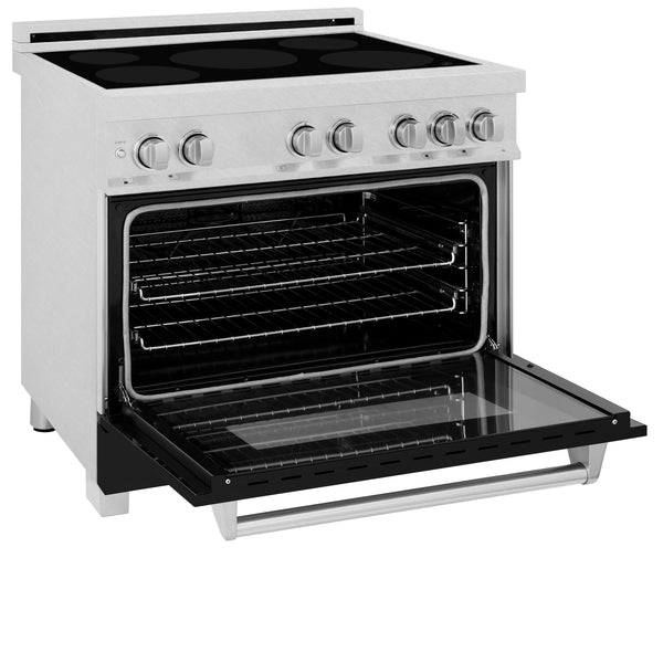 ZLINE 36 in. 4.6 cu. ft. Legacy Induction Range with 5 Element Cooktop and Electric Oven