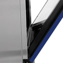 ZLINE 36 in. 4.6 cu. ft. Legacy Induction Range with 5 Element Cooktop and Electric Oven in Satin Stainless Steel and Blue Gloss Door, Open Box-Great Condition