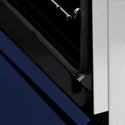 ZLINE 36 in. 4.6 cu. ft. Legacy Induction Range with 5 Element Cooktop and Electric Oven in Satin Stainless Steel and Blue Gloss Door, Open Box-Good Condition