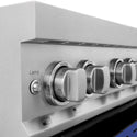 ZLINE 30 in. 4.0 cu. ft. Legacy Induction Range with 4 Element Cooktop and Electric Oven in Satin Stainless Steel and Blue Matte Door, Open Box-Great Condition