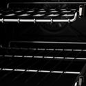 ZLINE 36 in. 4.6 cu. ft. Legacy Induction Range with 5 Element Cooktop and Electric Oven in Satin Stainless Steel and Blue Matte Door, Open Box-Good Condition