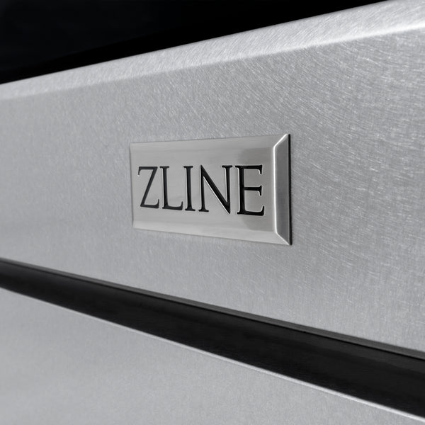 ZLINE 48 in. 6.7 cu. ft. Paramount Double Oven Gas Range in DuraSnow® Stainless Steel with 8 Brass Burners (SGRS-BR-48)