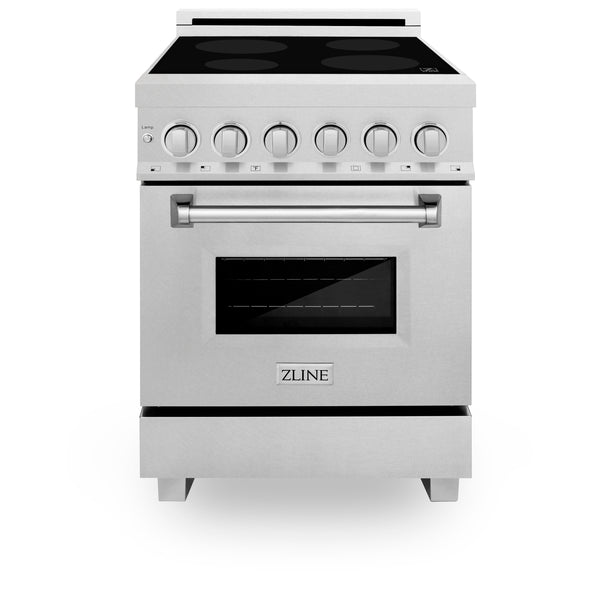 ZLINE 24 in. 2.8 cu. ft. Legacy Induction Range with 4 Element Cooktop and Electric Oven