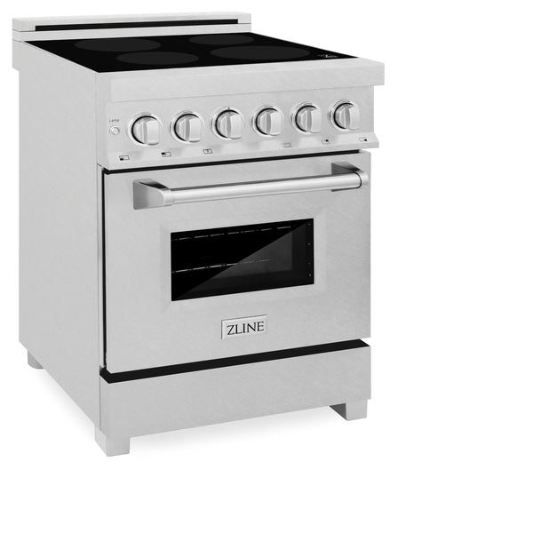 ZLINE 24 in. 2.8 cu. ft. Legacy Induction Range with 4 Element Cooktop and Electric Oven