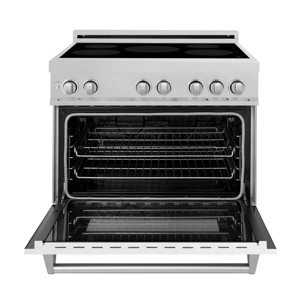 ZLINE 36 in. 4.6 cu. ft. Legacy Induction Range with 5 Element Cooktop and Electric Oven