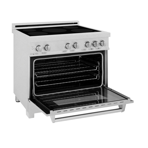 ZLINE 36 in. 4.6 cu. ft. Legacy Induction Range with 5 Element Cooktop and Electric Oven