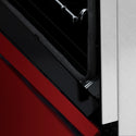 ZLINE 36 in. 4.6 cu. ft. Legacy Induction Range with 5 Element Cooktop and Electric Oven in Satin Stainless Steel and Red Gloss Door, Open Box-Great Condition
