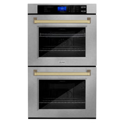 ZLINE 30" Autograph Edition Double Wall Oven with Self Clean and True Convection in DuraSnow Stainless Steel (AWDSZ-30)
