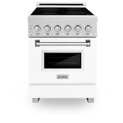 ZLINE 24 in. 2.8 cu. ft. Legacy Induction Range with 4 Element Cooktop and Electric Oven