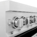 ZLINE 30 in. 4.0 cu. ft. Legacy Induction Range with 4 Element Cooktop and Electric Oven in Satin Stainless Steel and White Matte Door, Open Box-Good Condition