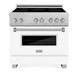 ZLINE 36 in. 4.6 cu. ft. Legacy Induction Range with 5 Element Cooktop and Electric Oven